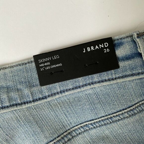 J Brand Mid Rise Skinny Jeans JB00113 Refresh Destruct Distressed Size 26 - Picture 6 of 12